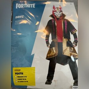 Drift fortnite costume. Size12-14. Excellent condition